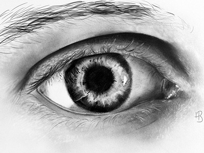Iris digital drawing eye illustration pencil sketch