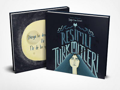 Resimli Türk Mitleri, Illustrated Turkic Myths book book design design editorial design graphic design illustration mythology myths print