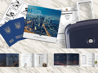 Work in Dubai booklet booklet design graphic design