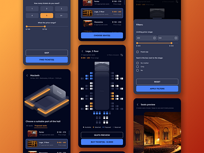 Theatre seat selection challenge choose seat cinema cinema ticket cinema tickets dailyui figma preview seatselection select seat theatre ticket ui ux virtual preview