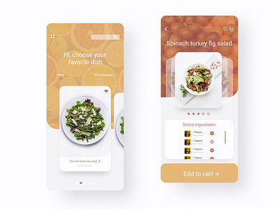 Mobile app concept food food app mobile mobile app ui