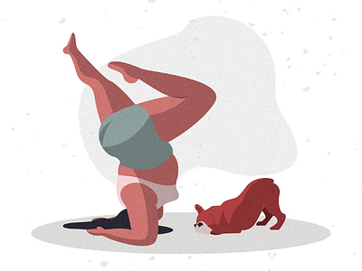 Yoga time art character design designer figma flatdesign flatillustration graphic design illustration illustrator ui vector yoga