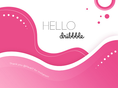 Hello, Dribbble! design typography ui ux web