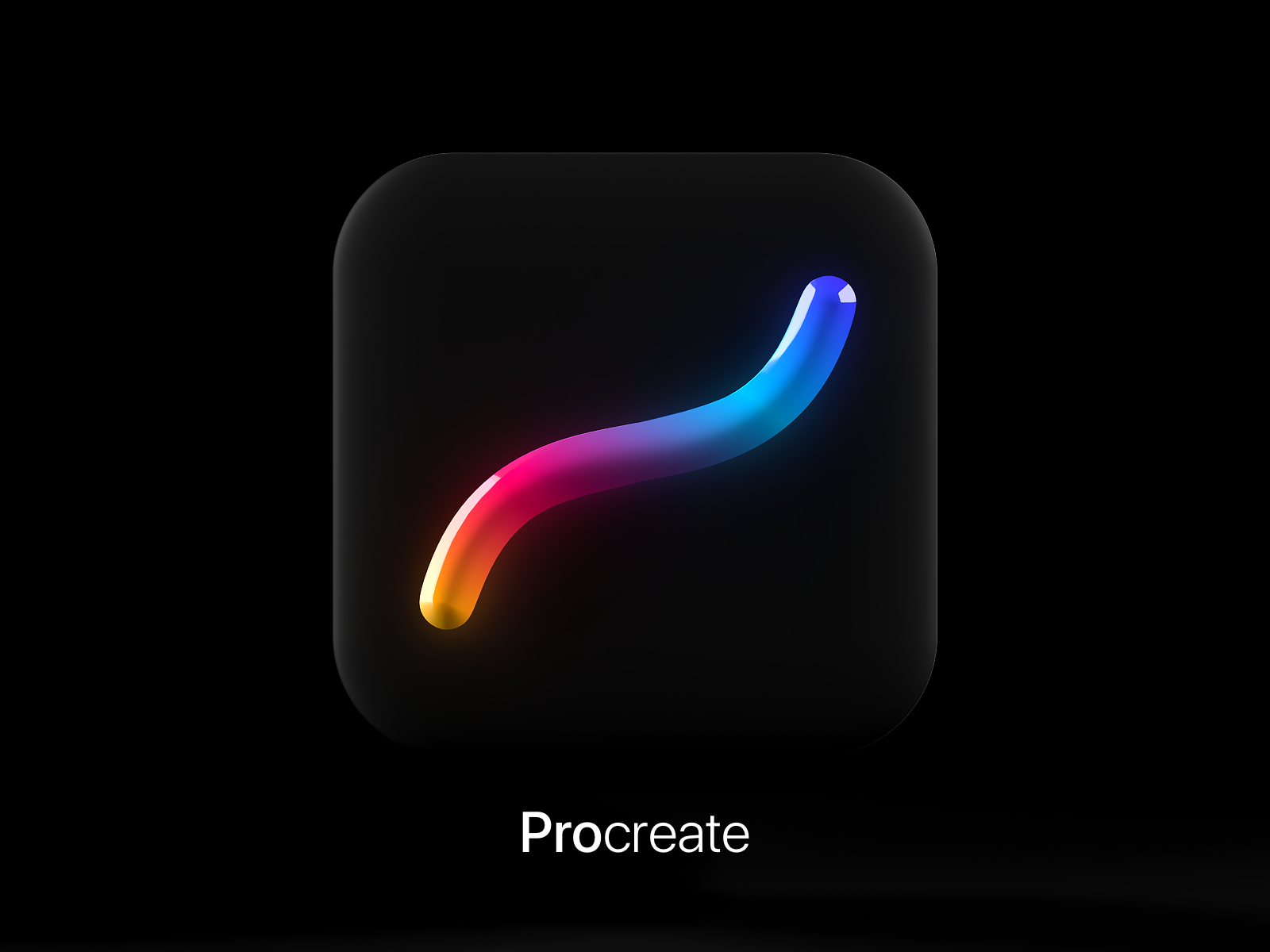 Procreate App Icon 3D Tilde Swoosh™️ by Tomas Hustoles on Dribbble