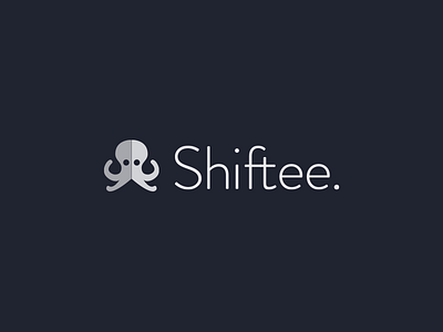 Shiftee Logotype blue brandon ligature logo logotype manager octopus planning shift shiftee