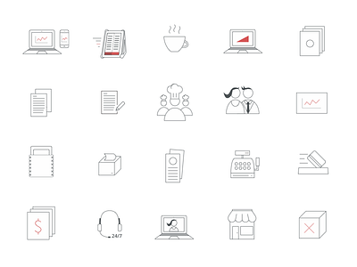 Storyous Product Point Of Sale Line Icons