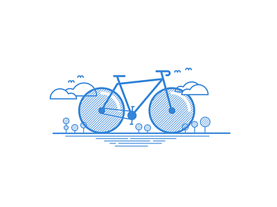 Bike illustration - Linear Study