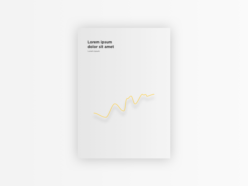 12 Monthly Posters with Abstract Data 12 abstract animation data isometric monthly paper posters visualisation white year yellow