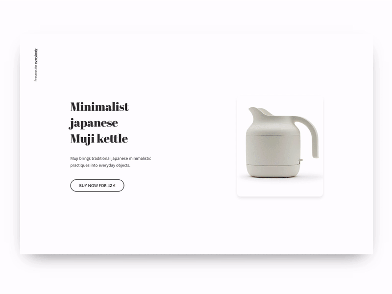 Minimalistic Product Shop Slideshow