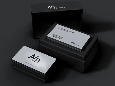 AVM stone logotype branding card design graphic design graphicdesign identity logo logotype minimal typography vector