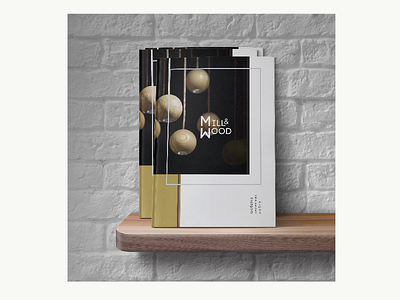 Magazine for furniture fabric typography graphic design