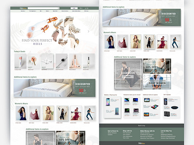 Ecommerce Website deepa deepa savio ui design uiux design uxd uxd technologies website concept