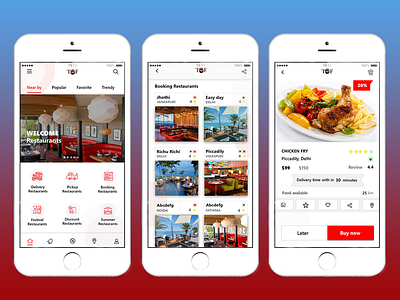 Restaurant Booking app deepa food details page inspire uxd interaction design mobile app restaurant app ui design ux uxd uxd technologies