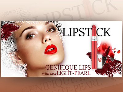 Makeup Banner cosmetics deepa inspire uxd makeup products ads ui design