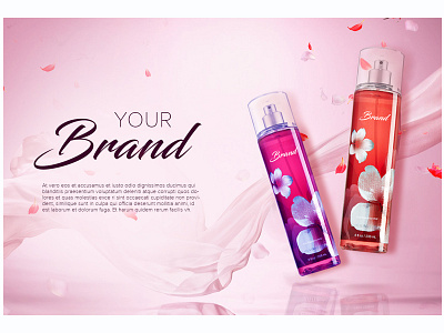 BANNER cosmetics deepa perfume banner ui design uxd technologies
