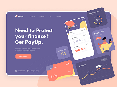 PayUp - Home page concept