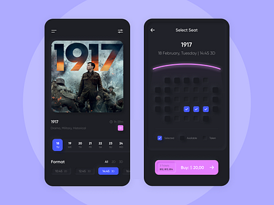 Cinema - Mobile App Concept