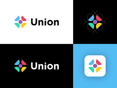 UNION logtype minimalist u logo union union logo