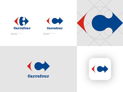 Carrefour Logo Redesign carrefour clean logo logo logo icon logo redesign logo refresh logo update logotype market logo minimalist rebrand