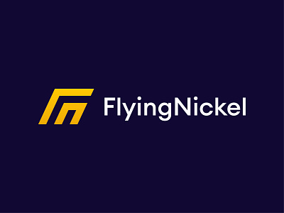 Flying Nickel appointment appointment app bitcoin blockchain brand identity branding crypto design ethereum logo logotype minimalist minimalist logo monogram