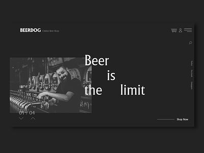 BeerDOG adobexd branding design e commerce online shop typography ui uiux ux vector web webdesign webdevelopment website