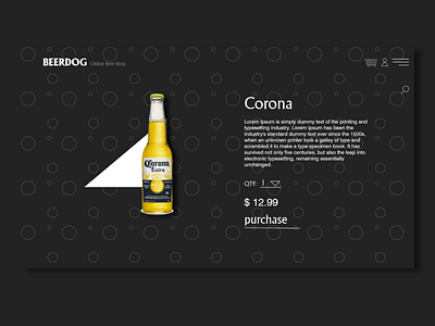 BeerDog Product View adobexd animation app branding clean design e commerce flat illustration logo online shop typography ui uiux ux vector web webdesign webdevelopment website