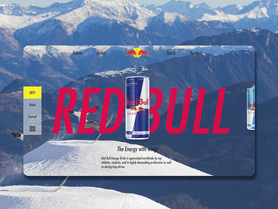 Red Bull mockup design adobexd animation app blogdesign branding clean design e commerce flat identity illustration illustrator sport ui uiux ux web webdesign webdevelopment website