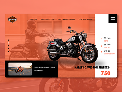 Harley davidson- Concept Product page E-Commerce, Online shop adobexd branding design e commerce flat ui uiux ux web webdesign webdevelopment