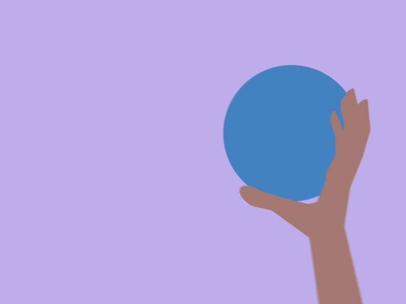 Hand Throwing Ball animation design flat minimal motion design motion graphics vector website