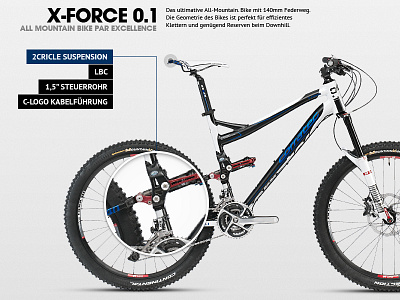 corratec bike clean function germany grey minimal mtb sport trend typo webdesign
