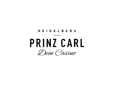 Logo for Prinz Carl Casino based in Heidelberg branding clean food gastronomy germany heidelberg logo restaurant typo