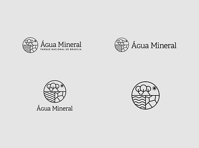 Água Mineral - logo options brand brand identity brand proposal branding design logo park proposal visual identity