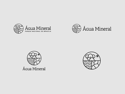 Água Mineral - logo options