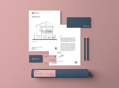 Stationery Application architect architecture brand brand design brand identity branding design graphic design logo visual identity