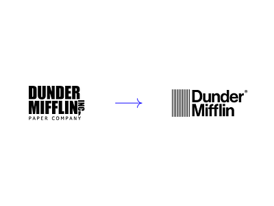 Dunder Mifflin Inc Paper Company Office Logo