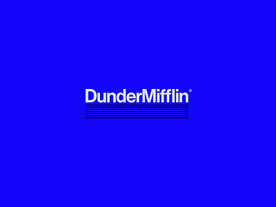 Logo version brand brand design brand identity branding design dunder mifflin logo logotype rebrand rebranding redesign the office visual identity