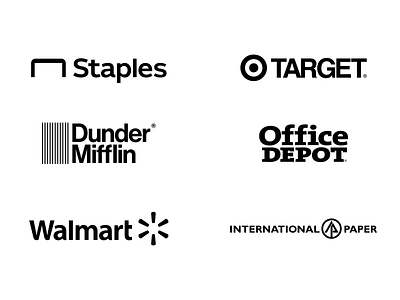 Competitors brand brand design brand identity branding design dunder mifflin logo logotype rebrand rebranding redesign redesign concept redesigned the office visual identity