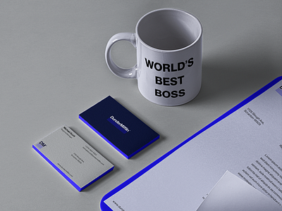 Stationery + Mug brand brand identity branding design dunder mifflin logo logotype rebrand rebranding redesign redesign concept the office visual identity