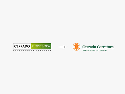 Cerrado Corretora - Before and After brand brand design brand identity branding design graphic design logo logo design rebrand rebranding redesign visual identity