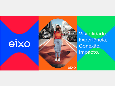 Eixo Mídia brand brand design brand identity branding design graphic design logo visual identity