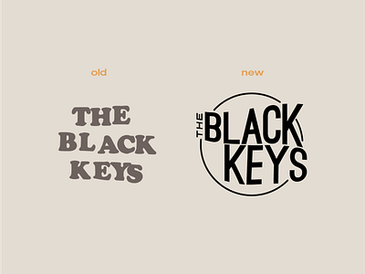 Old vs. New branding design logo the black keys visual identity