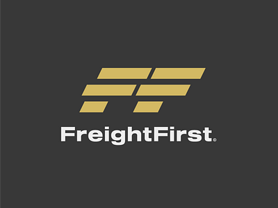 Freight First 30 day logo challenge branding design freight first logo logocore visual identity