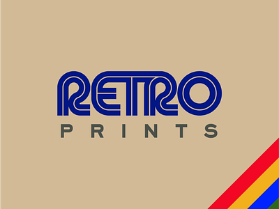 Retro Prints 30 day logo challenge branding design logo visual identity