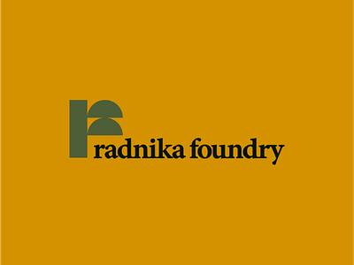 Radnika Foundry 30 day logo challenge brand identity branding design logo logotype monogram visual identity