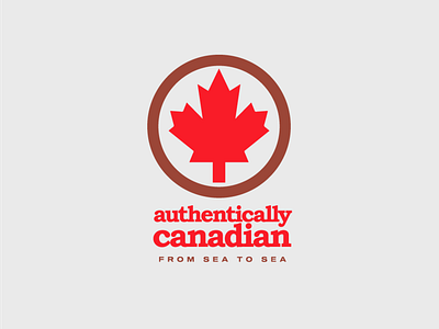 Authentically Canadian 30 day logo challenge brand brand design brand identity branding design logo logocore logotype visual identity