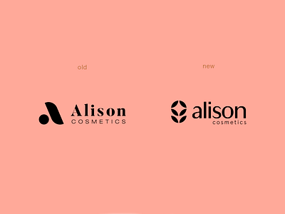 Alison - old vs. new brand brand design brand identity branding design logo logotype visual identity