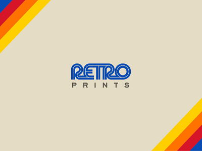 Retro Prints logo refresh 30 day logo challenge brand brand design brand identity branding design logo logo design logocore logotype visual identity