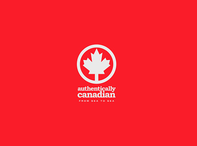 Authentically Canadian rebrand 30 day logo challenge brand brand design brand identity branding design logo logocore logotype visual identity