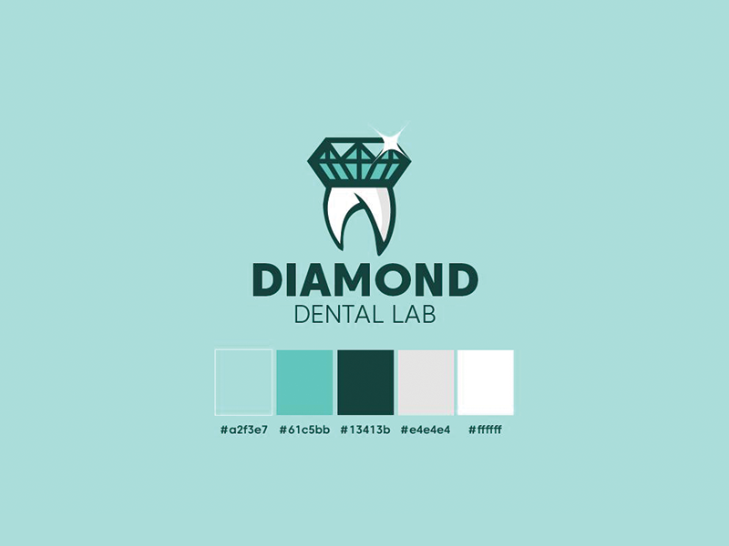 Diamond Dental Lab Logo by Mohamed Taher on Dribbble