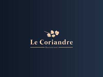 Le Coriandre Restaurant | Brand Identity branding brands designers graphic design icon illustration illustrator logo logo design